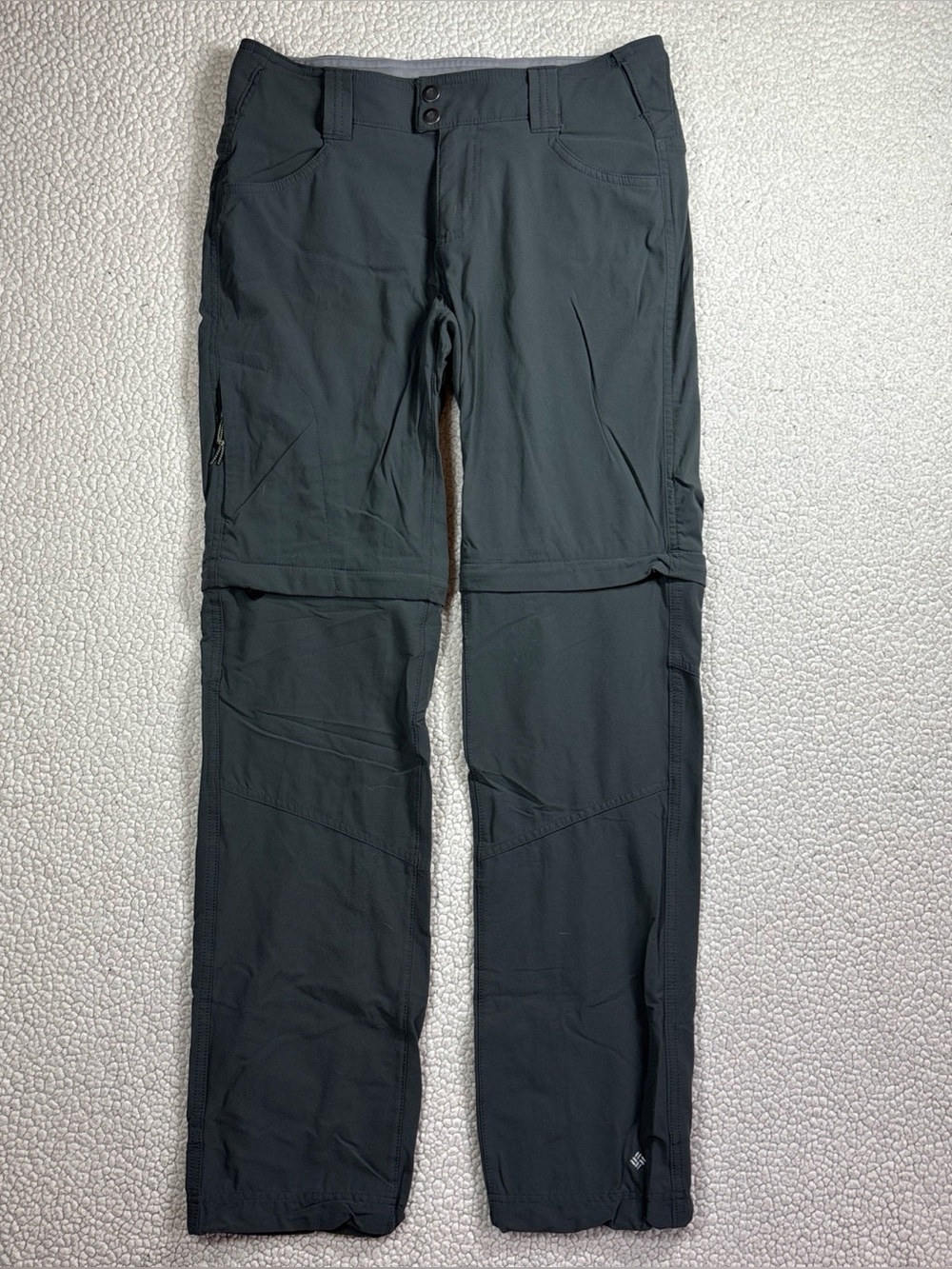Columbia Omni-Shield Women’s 6 Gray Convertible Zip-Off Hiking Pants‎ Pockets